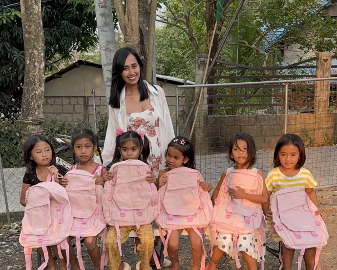 Children participating in learning sessions