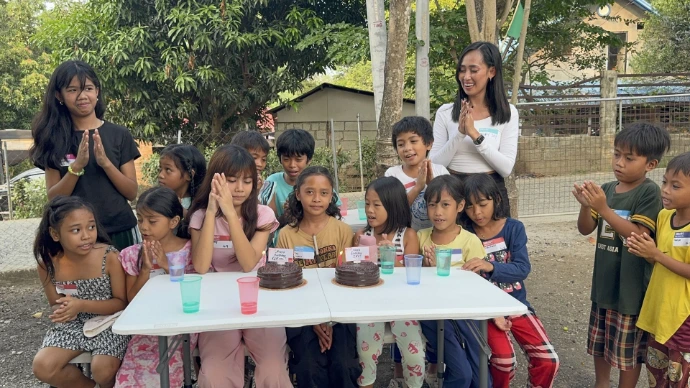 Monthly birthday celebration and school supplies distribution